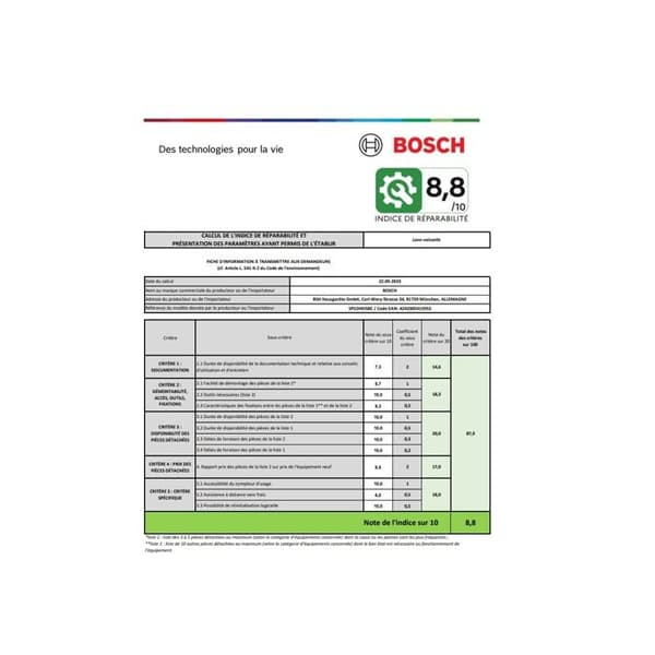 BOSCH SPS2HKI58E fristående diskmaskin - 10 kuvert - Induktionsmotor - L45cm - 46dB - Rostfritt stål grå