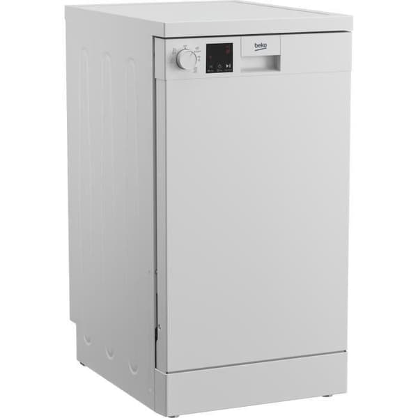 BEKO DVS05024W fristående diskmaskin - Standardmotor - 10 kuvert - L45cm - Vit - 49dB - Rostfri tank