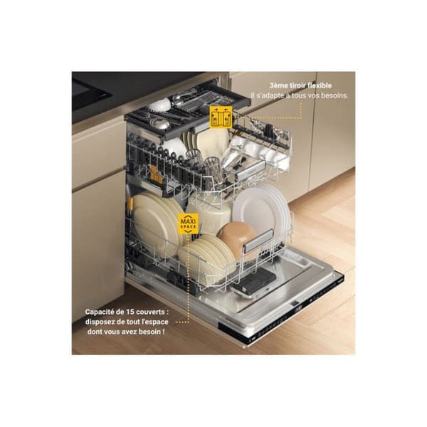 Whirlpool W7IHF60TU Diskmaskin MAXISPACE INBYGGD 60 CM