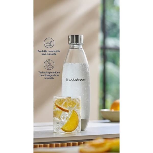 1L Diskmaskinsflaska Fuse Metal - SODASTREAM