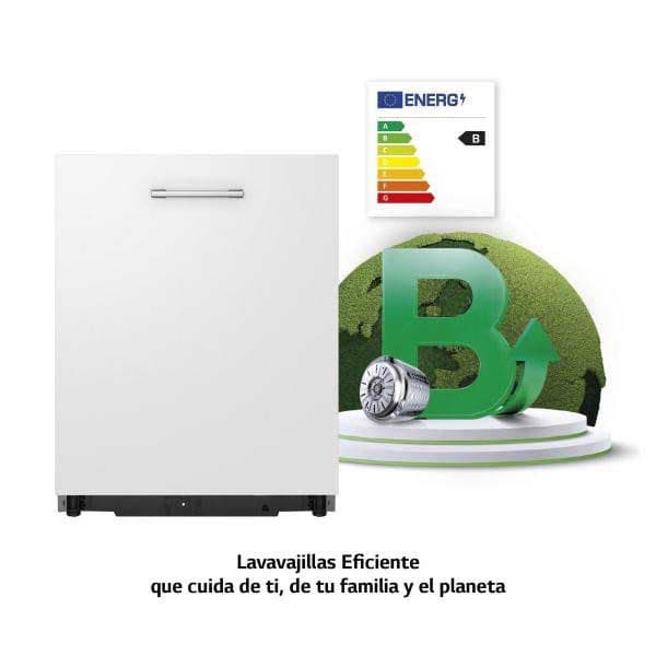 Lg Db365txs Integreret Opvaskemaskine Med Tredje Hylde 14 Antal Kuverter