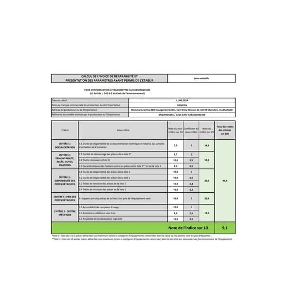 Diskmaskin - SIEMENS - SN23HW02KE - 13 kuvert - 60 cm - 42 dB - Vit