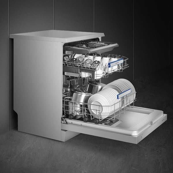 Smeg Lvs345cqsx Kolmannen Tason Astianpesukone 14 Astiastojen  One Size / EU Plug