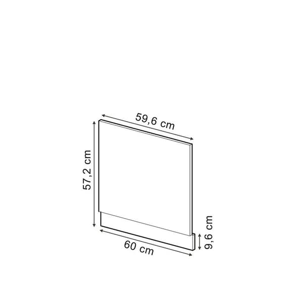 Diskret R-Line diskmaskin, 60 cm, PT Marmor, Högglansigt Anthracit, Anthracit, Vicco