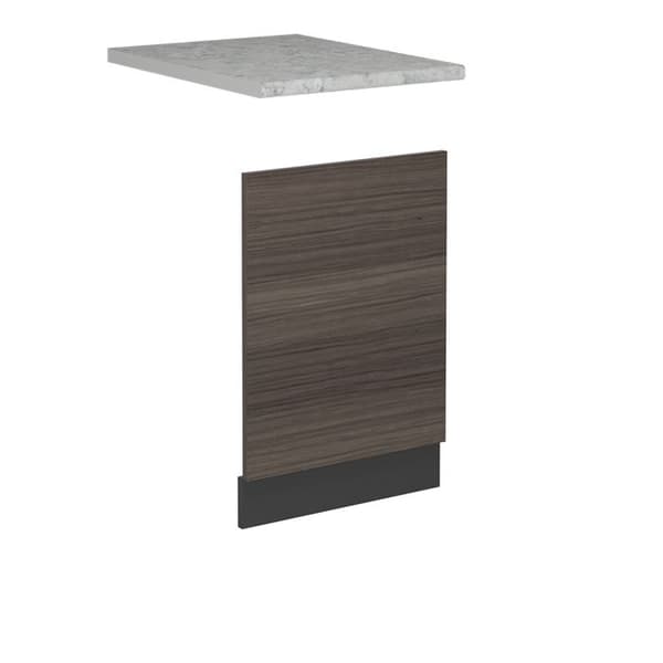 R-Line diskmaskinsfront, 45 cm, PT Marmor, Ädelgrå, Antracit, Vicco