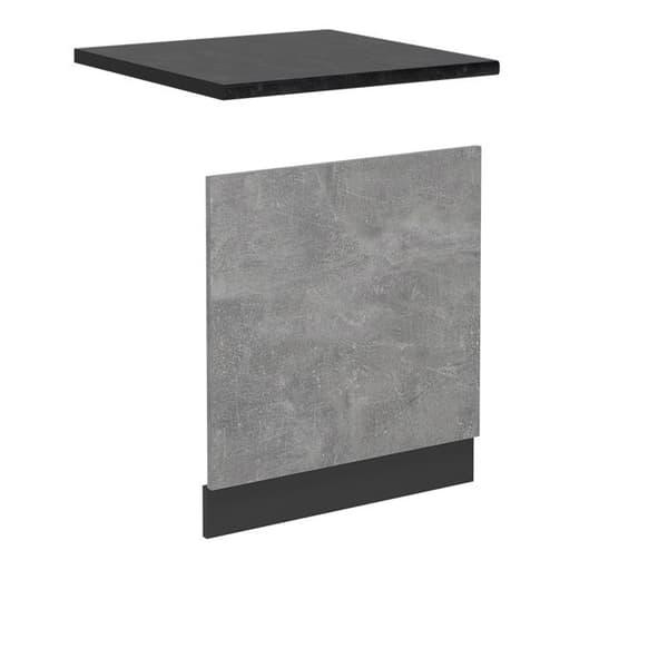 R-Line diskmaskin front, 60cm, PT antracit, betong, antracit, Vicco