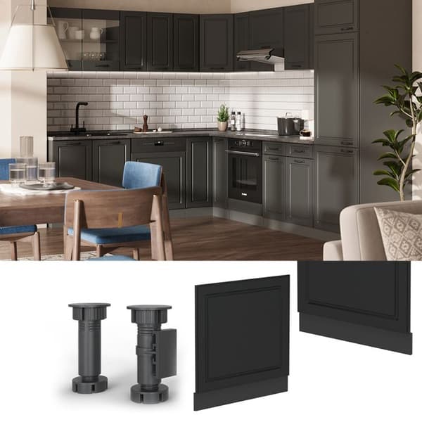 R-Line diskmaskinsfront, 60 cm utan PT, Anthracite kampanj, Anthracite, Vicco