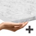 Miniatyrbild 2 av 4: Diskret dörr till diskmaskin R-Line, 60cm, PT Marmor, Betong, Guldstark Ek, Vicco
