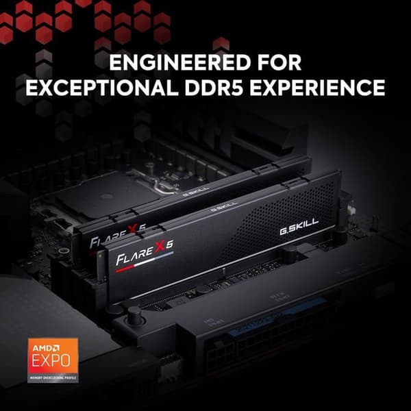 RAM DDR5 - G.Skill - Flare X5 - 32GB (2x16GB) - 6000MHz - Svart