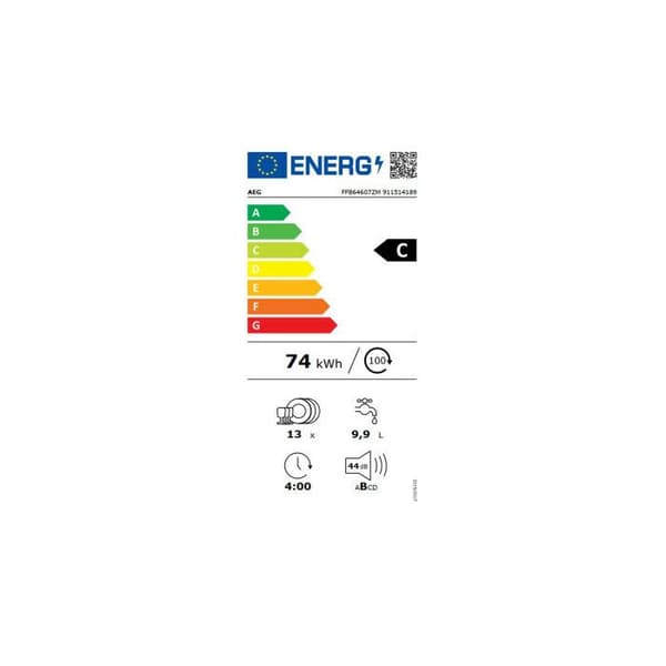AEG FFB64607ZM diskmaskin 60 cm