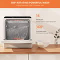 Miniatyrbild 5 av 8: KarlXTom Mini Dubbel vatteninloppsdiskmaskin Bordsdiskmaskin Diskmaskin