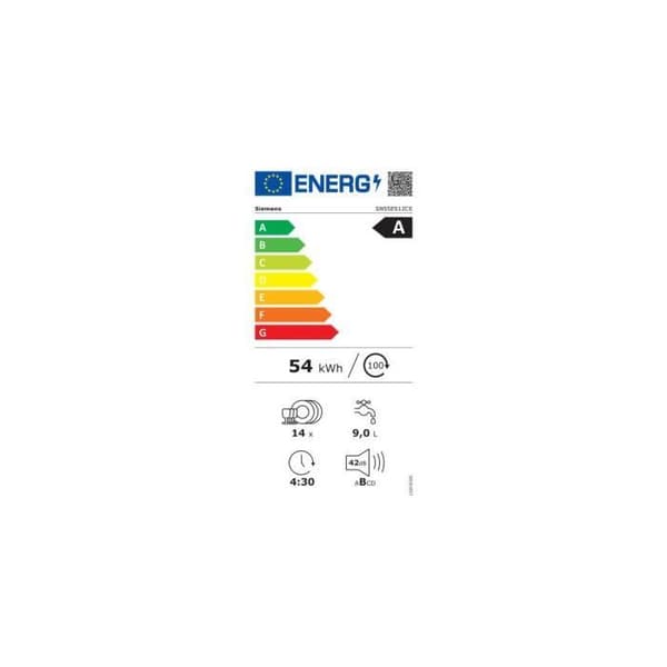SIEMENS Integrerad diskmaskin SN55ES12CE
