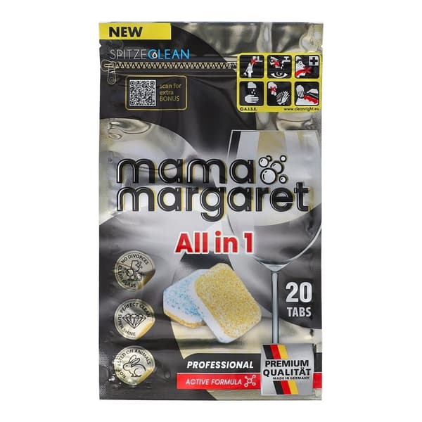 Spitze Clean opvaskemaskinetabletter 3 lag fra Mama Margaret All in 1