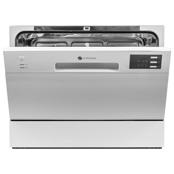 Ströme TDW55C01/WH Benkoppvaskmaskin – Energieffektiv, 6 Kuverter