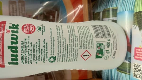 Ludwik astianpesuaine lime ja sitruunamelissa 900 g