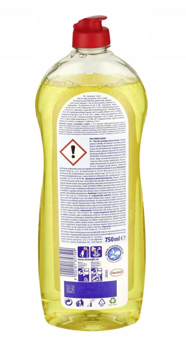 PUR opvaskemiddel 750 ml citron