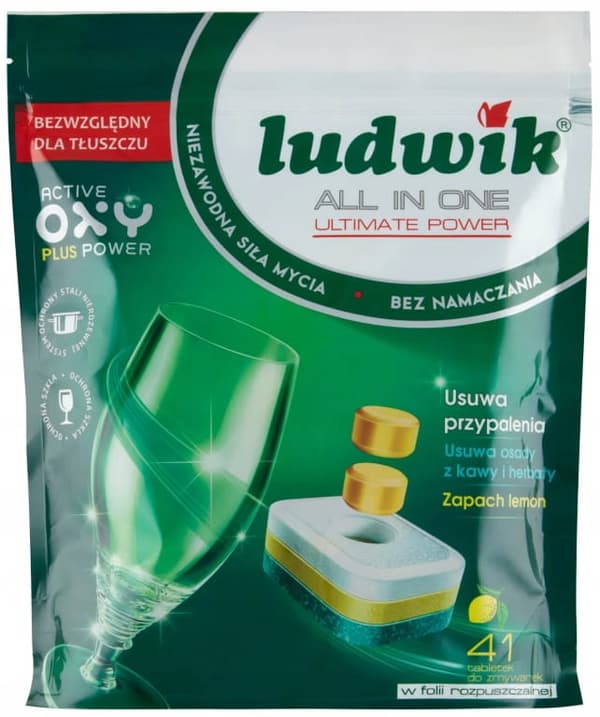 Ludwik diskmaskinskapslar 41 st allt-i-ett citron