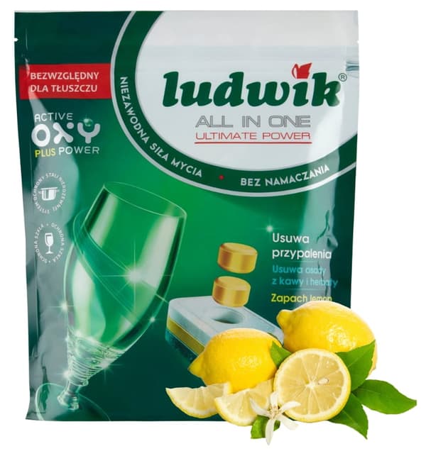 Ludwik diskmaskinskapslar 41 st allt-i-ett citron