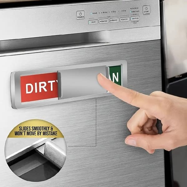 Magnet / Skilt for oppvaskmaskin – Clean / Dirty