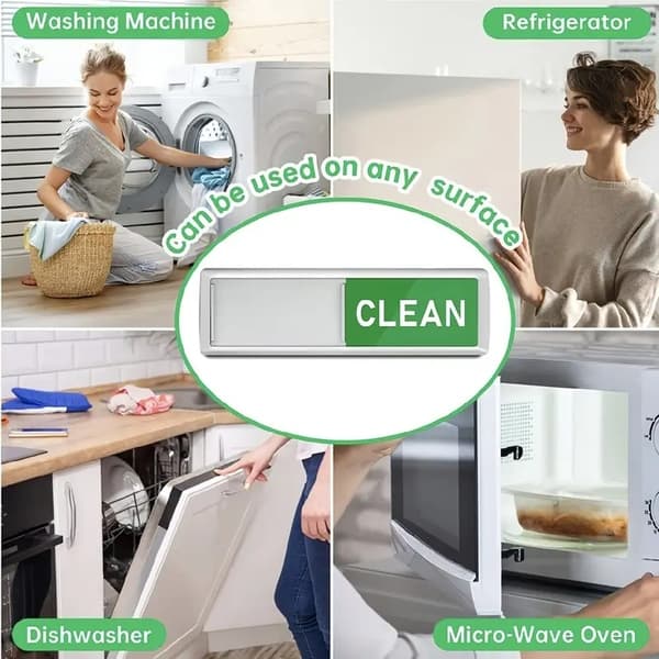 Magnet / Skilt for oppvaskmaskin – Clean / Dirty