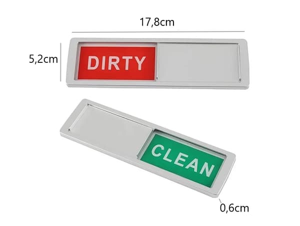 Magnet / Skilt for oppvaskmaskin – Clean / Dirty