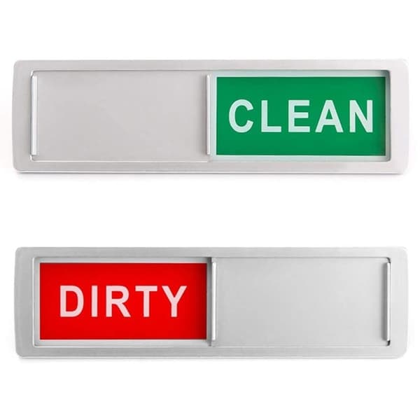 Magnet / Skilt for oppvaskmaskin – Clean / Dirty