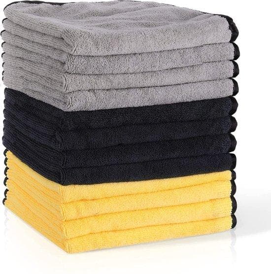 Mikrofiberdukar för bilar - mikrofiberrengöringsduk - rengöringsduk - mikrofiberrengöringsduk - för hushåll, bilar, kommersiellt bruk, 12 stycken - 40