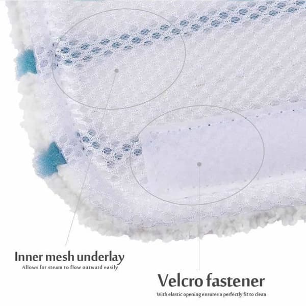 Set med 5 rektangulära mikrofiberdukar