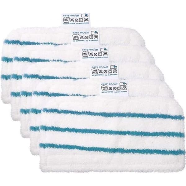 Set med 5 rektangulära mikrofiberdukar