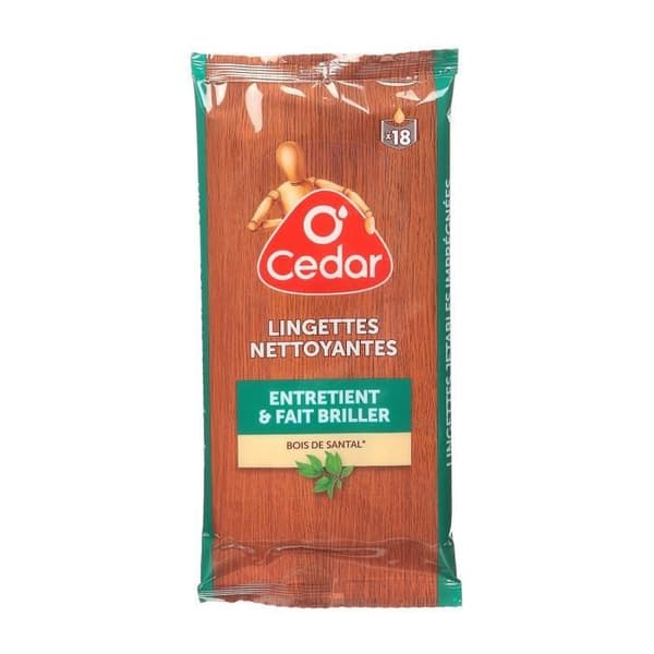O'CEDAR Dammtorkdukar alla träslag x18