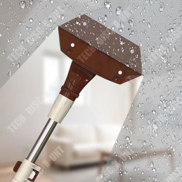 TD® justerbart dubbelsidigt rengöringsverktyg för glas med stång Deluxe dubbelfunktionsversion för 5-28 mm glas