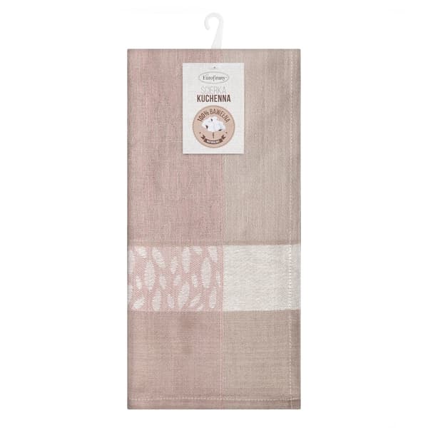 Køkkenklud LEAF 50x70 Eurofirany pulver pink