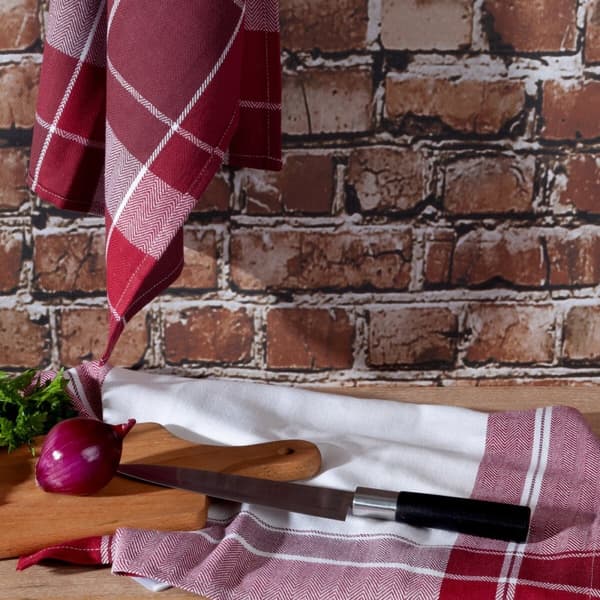 2 keittiöpyyhkeen setti MONA 50x70 Eurofirany burgundy
