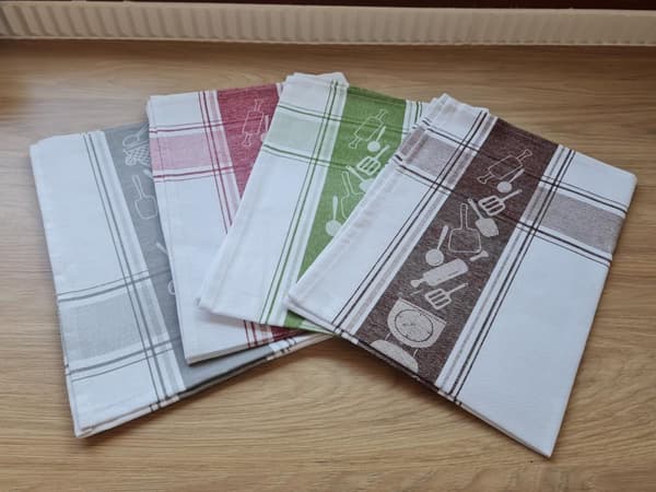 Köksduk 50x70 köksredskap grön