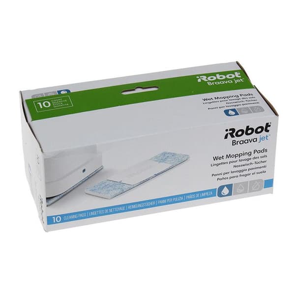 Rengöringsdukar - iRobot - Braava Jet 240 - 10 dukar - Vit - För förseglade golv