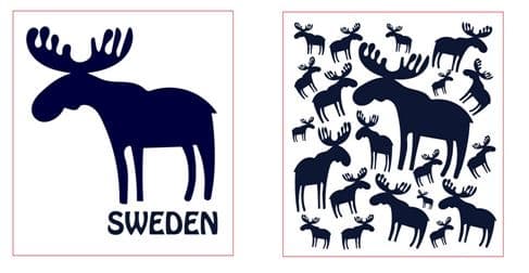 Disktrasa Diskduk Älgar Älg Sweden