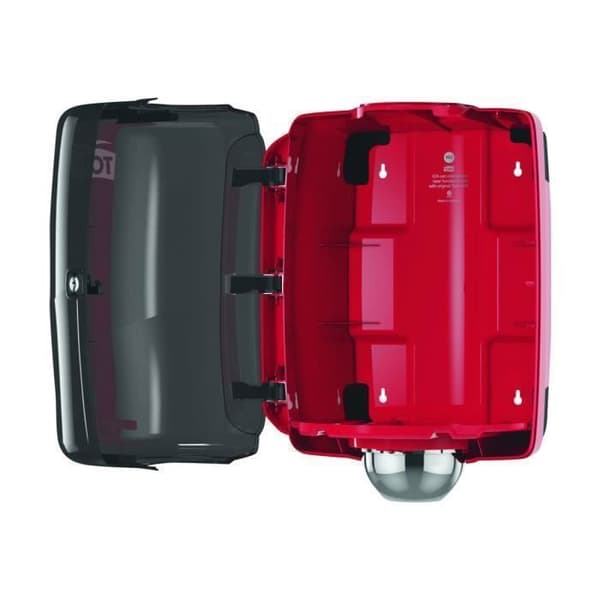 Tork Performance Plastservettdispenser röd, rökt