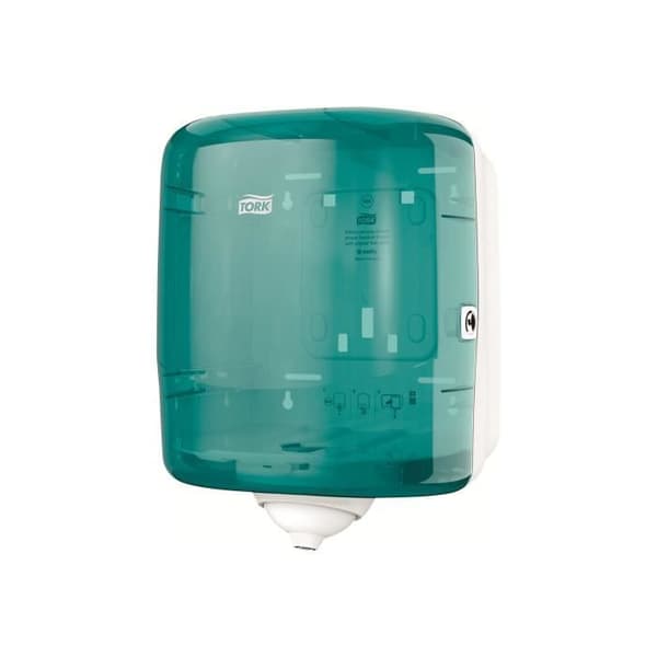 Tork Reflex Single Sheet Centrefeed M4 Wipe Dispenser Plast Vit, Turkos