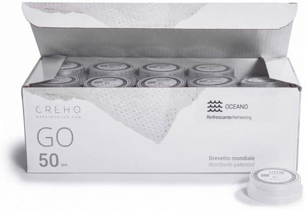 Servett creho rengöringsservett - Servett CREHO - Servett GO 03 Förpackning med 50 våtservetter i kapsel, allergivänliga