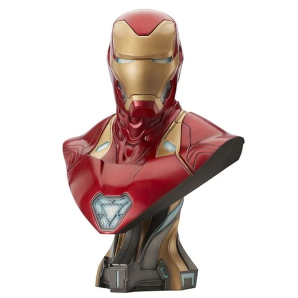 Resinbust - DIAMOND SELECT - Iron Man MK50 - Röd - Marvel - Begränsad upplaga