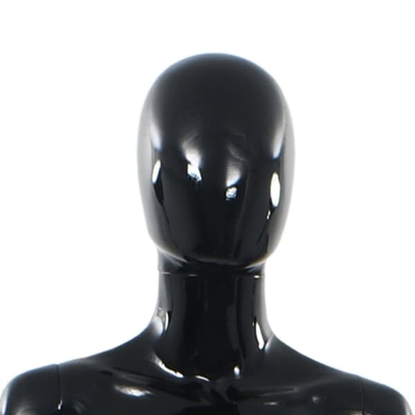 The Living Store mannequin kvinde fuld figur glassokkel sort højglans 175 cm -  Mannequiner