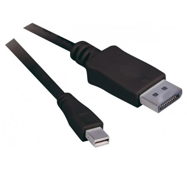 EXC DisplayPort to mini DisplayPort 1.2 Cord Black 1m