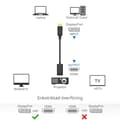 Miniatyrbild 3 av 3: DisplayPort till HDMI Adapter med Ljud och 4K Svart