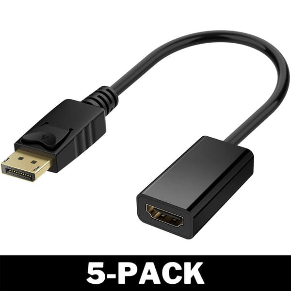 DisplayPort till HDMI Adapter med Ljud och 4K Svart