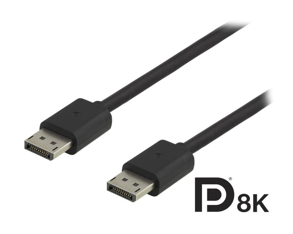 DisplayPort Kabel 8K Svart (2 meter)