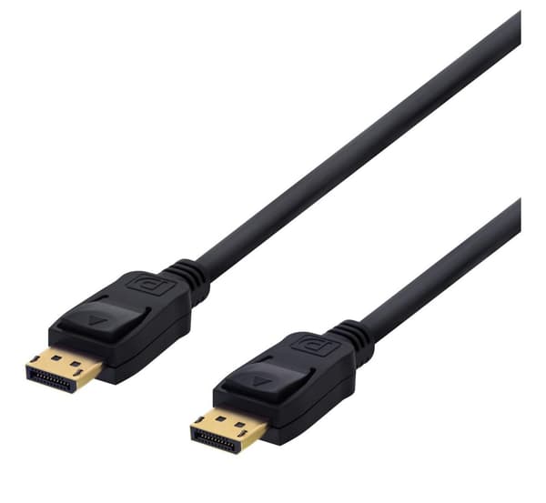 DisplayPort cable, 0,5m, 4K UHD, DP 1.2, black