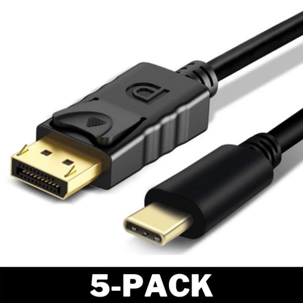 2M USB-C till DisplayPort Kabel Företagspaket 5-Pack