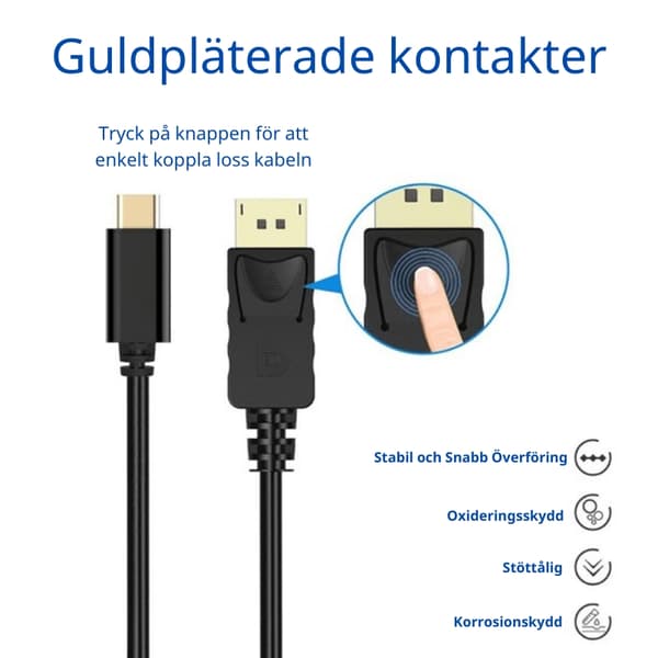 2M USB-C til DisplayPort-kabel Business Package