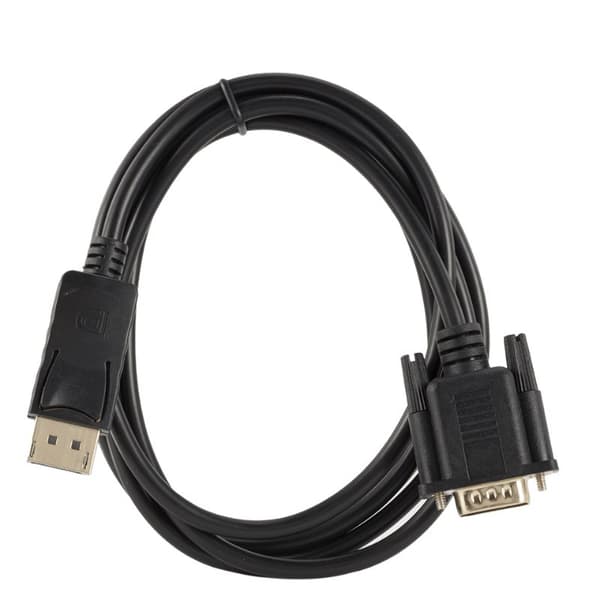 1,8 metrin DisplayPort-VGA-kaapeli, musta