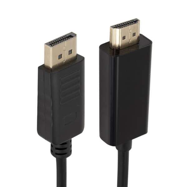 1.8 m DP till HDMI Kabel - Snabb Överföring Svart